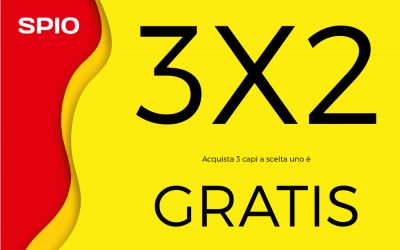 Promozione 3×2 del mese di Maggio